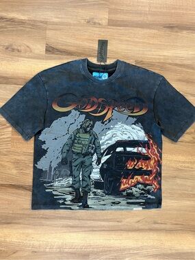 Godspeed Short-Sleeve Graphic Tee in Black
